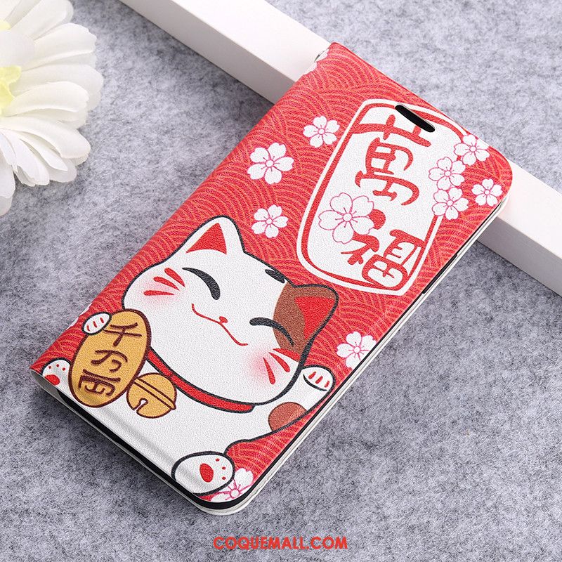 Étui Redmi 9 Petit Dessin Animé Incassable, Coque Redmi 9 Bleu Clamshell Beige