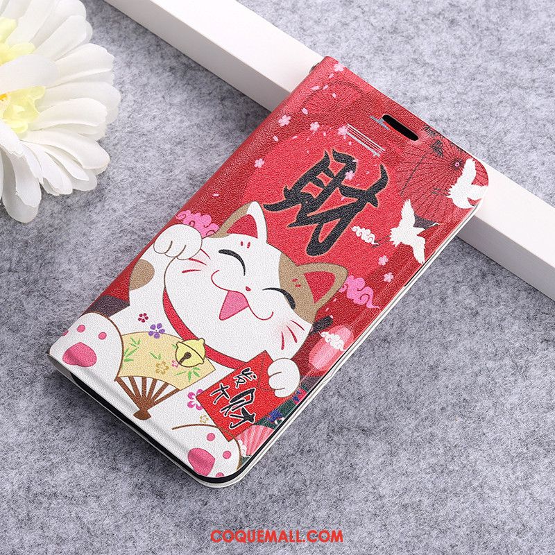 Étui Redmi 9 Petit Dessin Animé Incassable, Coque Redmi 9 Bleu Clamshell Beige