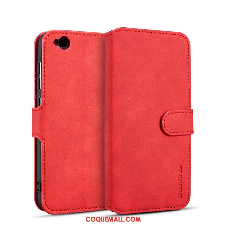 Étui Redmi Go Téléphone Portable Incassable Rouge, Coque Redmi Go Gris Foncé Beige