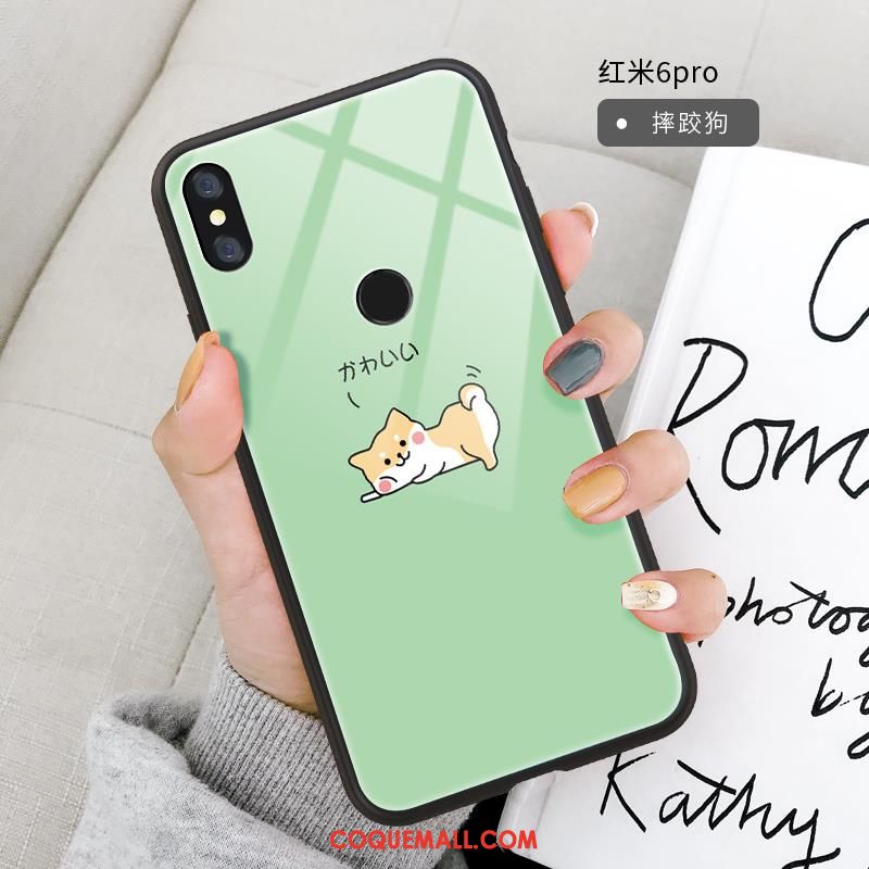 Étui Redmi Note 6 Pro Animal Tout Compris Charmant, Coque Redmi Note 6 Pro Fluide Doux Incassable Beige