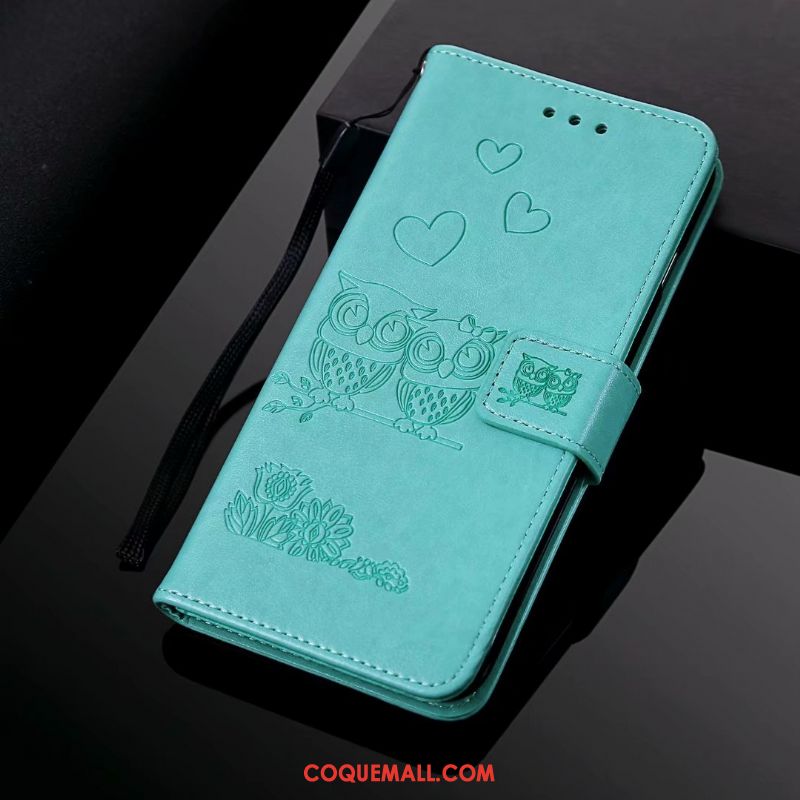 Étui Redmi Note 6 Pro Bleu Rouge En Cuir, Coque Redmi Note 6 Pro Silicone Incassable Beige