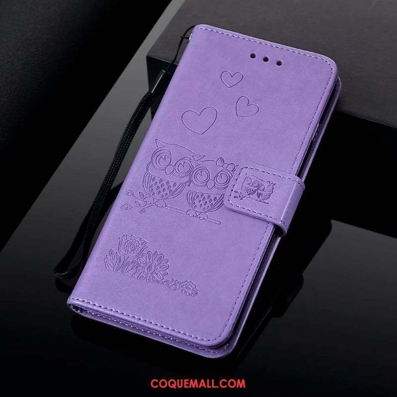 Étui Redmi Note 6 Pro Bleu Rouge En Cuir, Coque Redmi Note 6 Pro Silicone Incassable Beige