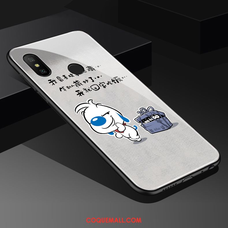 Étui Redmi Note 6 Pro Charmant Dessin Animé Marque De Tendance, Coque Redmi Note 6 Pro Incassable Chiens Beige