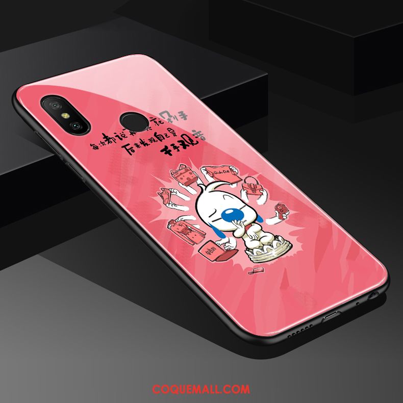 Étui Redmi Note 6 Pro Charmant Dessin Animé Marque De Tendance, Coque Redmi Note 6 Pro Incassable Chiens Beige