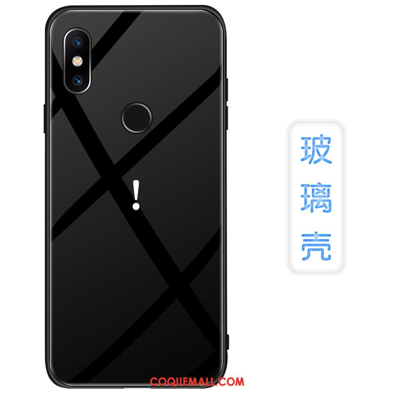 Étui Redmi Note 6 Pro Miroir Couleur Unie Téléphone Portable, Coque Redmi Note 6 Pro Protection Tout Compris Beige