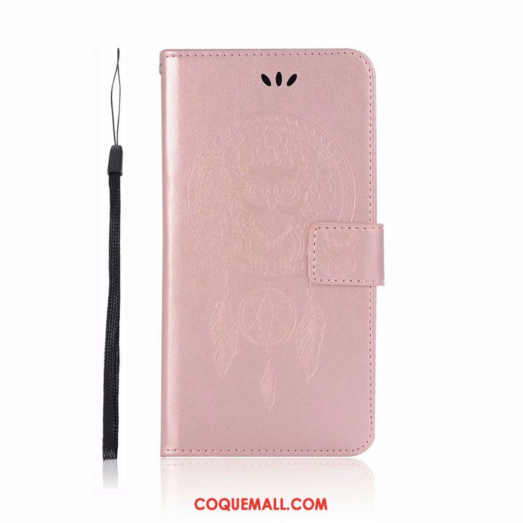 Étui Redmi Note 6 Pro Or En Cuir Protection, Coque Redmi Note 6 Pro Rouge Téléphone Portable Beige