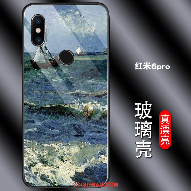 Étui Redmi Note 6 Pro Ornements Suspendus Simple Amoureux, Coque Redmi Note 6 Pro Incassable Tout Compris Beige