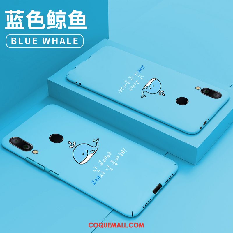 Étui Redmi Note 7 Or Dessin Animé Tout Compris, Coque Redmi Note 7 Bleu Personnalité Beige