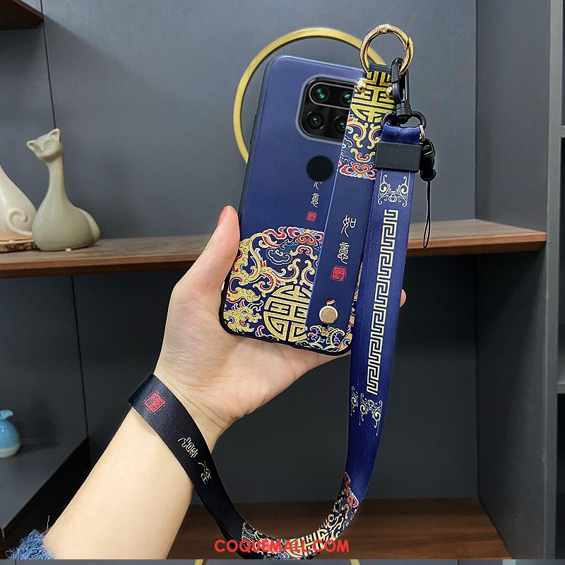 Étui Redmi Note 9 Créatif Gaufrage Nouveau, Coque Redmi Note 9 Style Chinois Tout Compris Beige