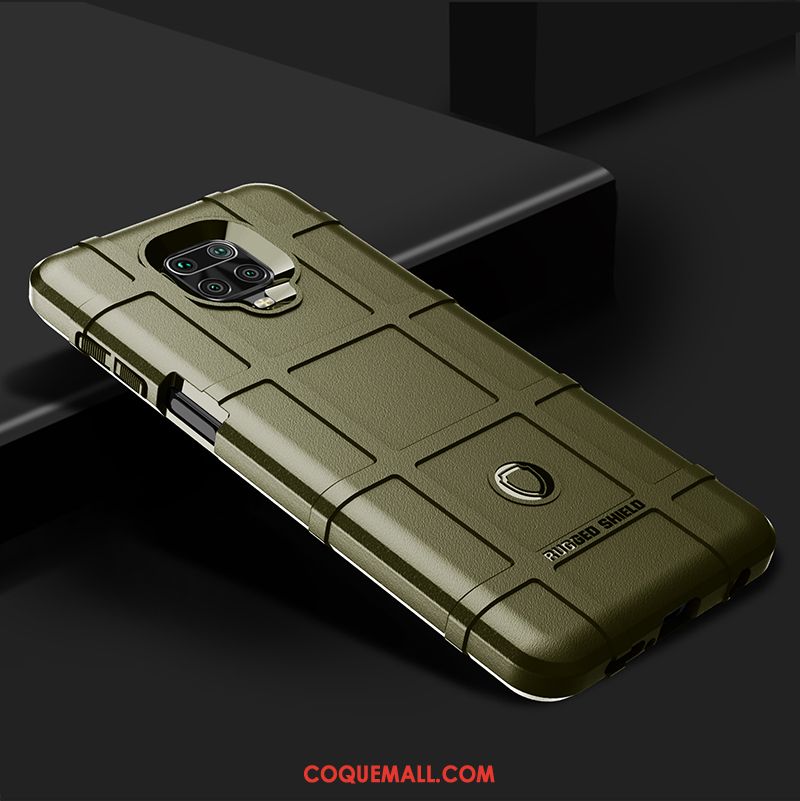 Étui Redmi Note 9 Pro Protection Gris Incassable, Coque Redmi Note 9 Pro Téléphone Portable Fluide Doux Beige