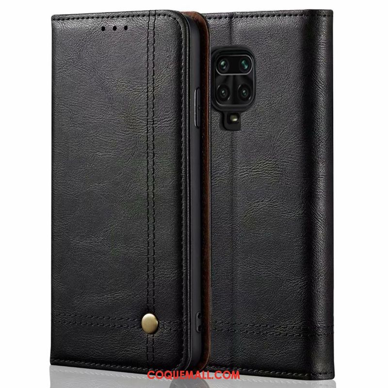 Étui Redmi Note 9 Pro Tout Compris Luxe Rouge, Coque Redmi Note 9 Pro Simple Téléphone Portable Beige