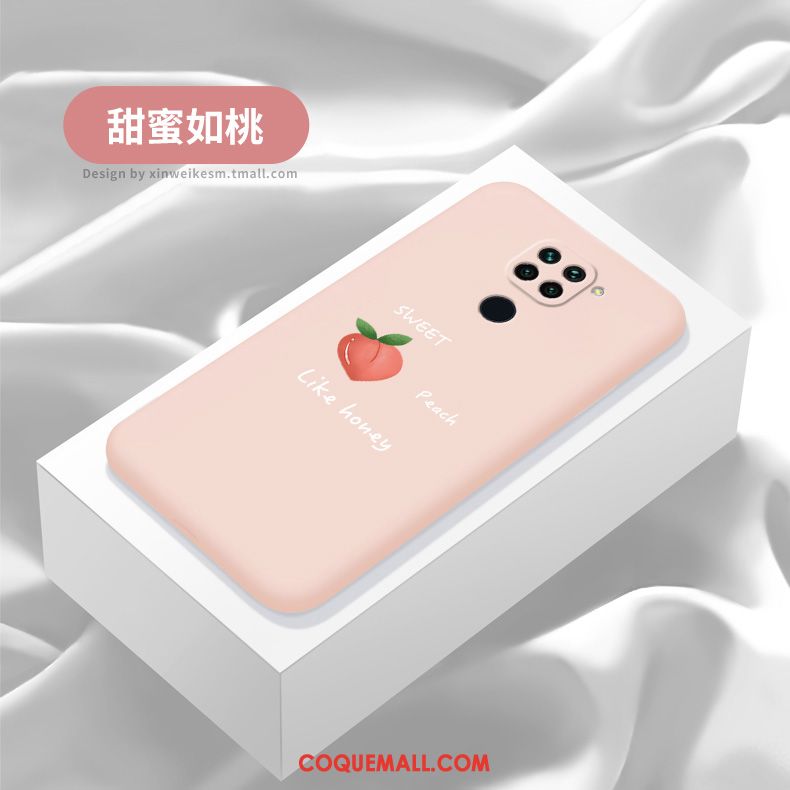 Étui Redmi Note 9 Tempérer Charmant Tout Compris, Coque Redmi Note 9 Rouge Bonbons Beige