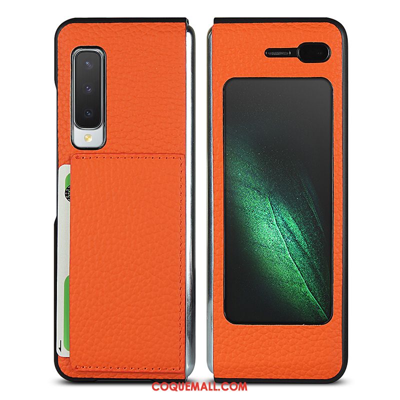 Étui Samsung Fold Bleu Marin Luxe Protection, Coque Samsung Fold Modèle Fleurie Tout Compris