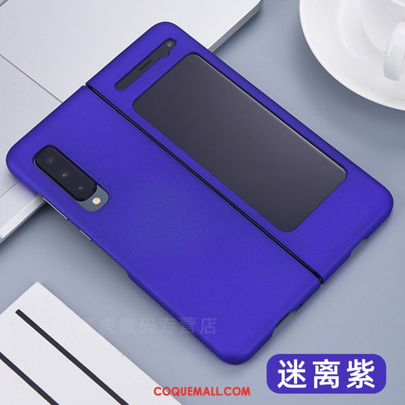 Étui Samsung Fold Difficile Tout Compris Téléphone Portable, Coque Samsung Fold Incassable Violet