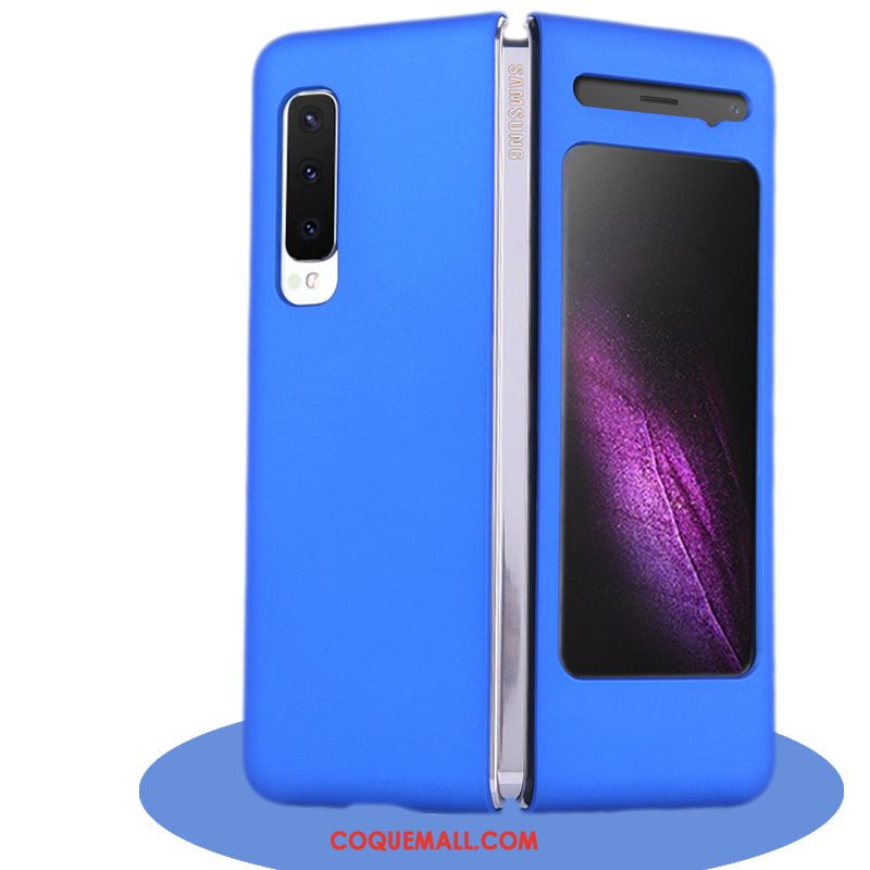 Étui Samsung Fold Délavé En Daim Téléphone Portable Violet, Coque Samsung Fold Étoile Tout Compris