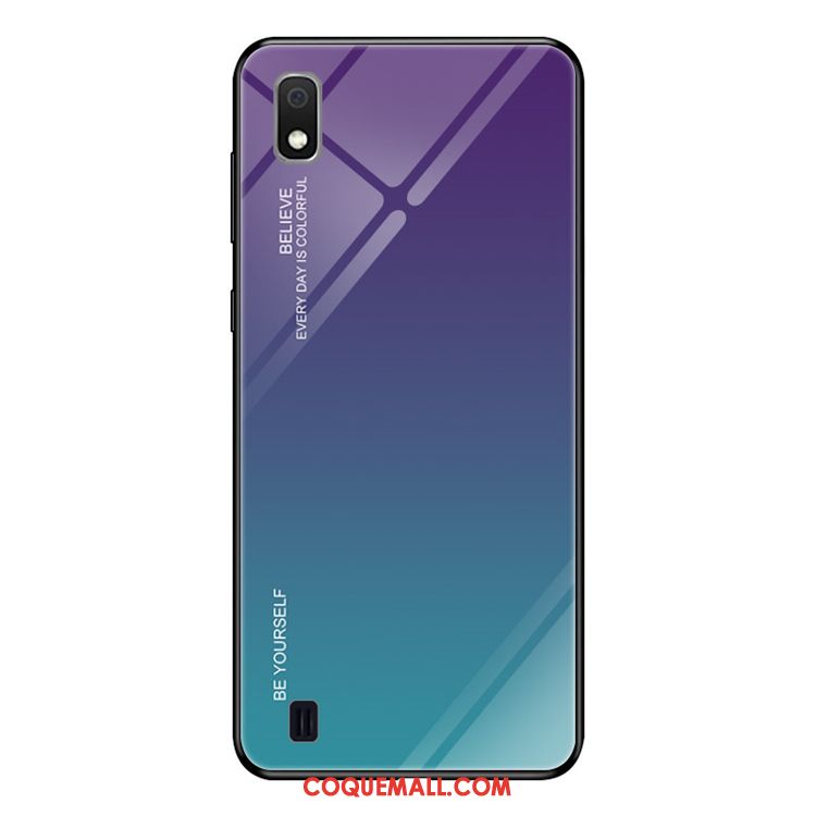 Étui Samsung Galaxy A10 Dégradé Téléphone Portable Vert, Coque Samsung Galaxy A10 Protection Tendance