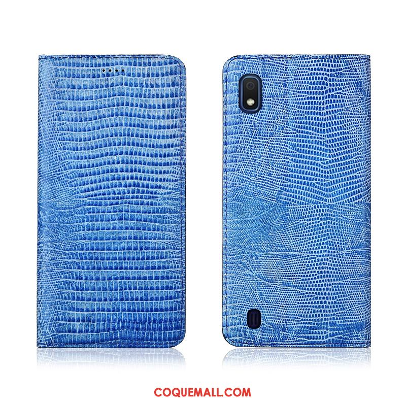 Étui Samsung Galaxy A10 Délavé En Daim Tout Compris Étoile, Coque Samsung Galaxy A10 Cuir Véritable Nouveau