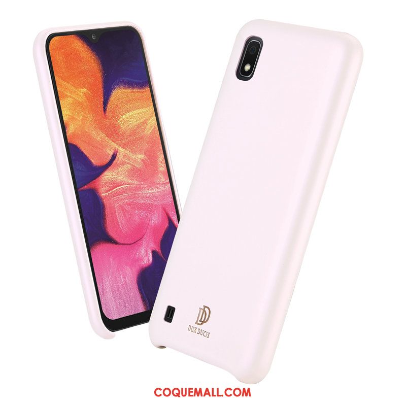 Étui Samsung Galaxy A10 Modèle Fleurie Bleu Simple, Coque Samsung Galaxy A10 Cuir Incassable