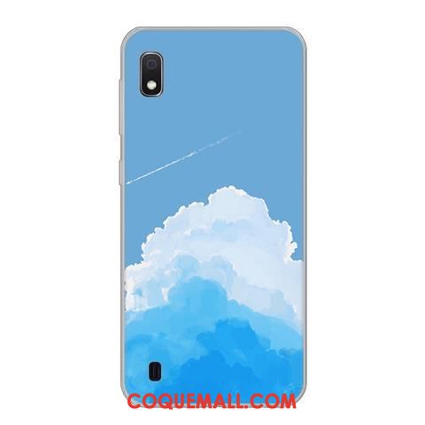 Étui Samsung Galaxy A10 Protection Bleu Créatif, Coque Samsung Galaxy A10 Étoile Téléphone Portable