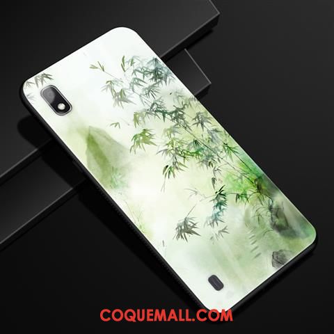 Étui Samsung Galaxy A10 Protection Tendance Fleur, Coque Samsung Galaxy A10 Étoile Vert