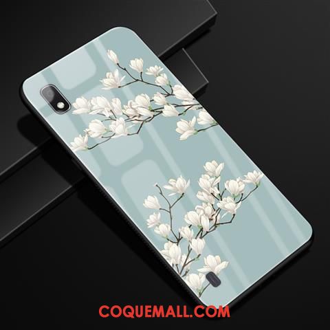 Étui Samsung Galaxy A10 Protection Tendance Fleur, Coque Samsung Galaxy A10 Étoile Vert