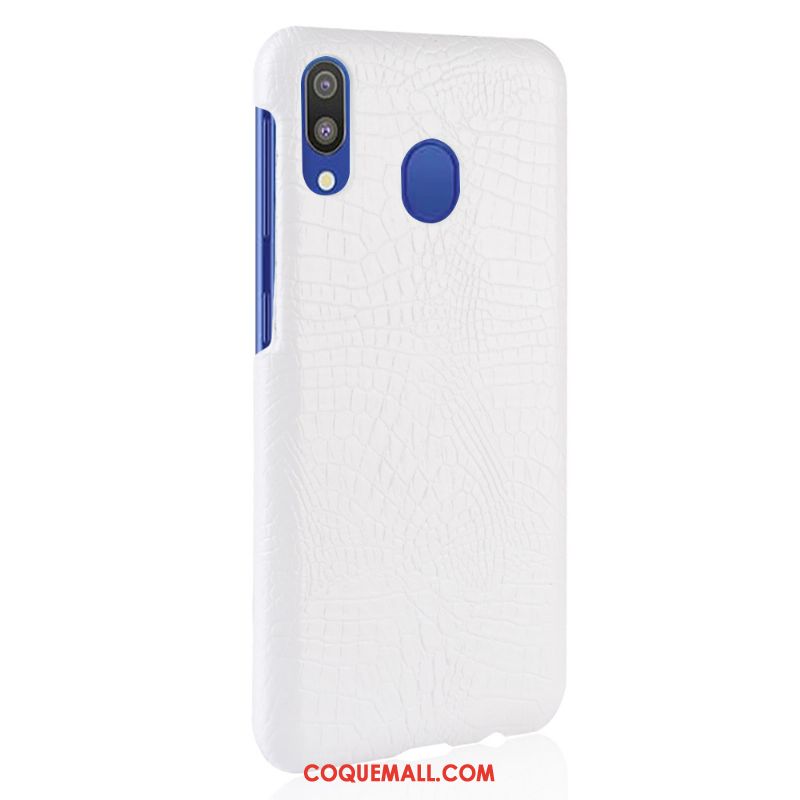 Étui Samsung Galaxy A20e Cuir Sac Qualité, Coque Samsung Galaxy A20e Difficile Crocodile Modèle Orange