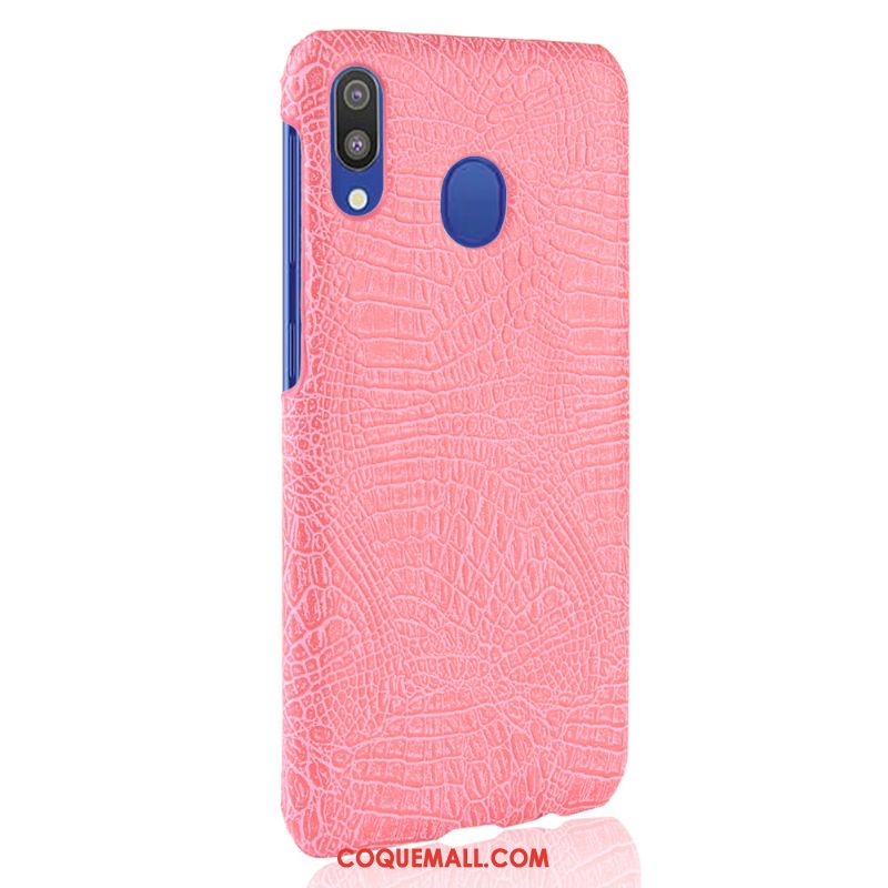 Étui Samsung Galaxy A20e Cuir Sac Qualité, Coque Samsung Galaxy A20e Difficile Crocodile Modèle Orange