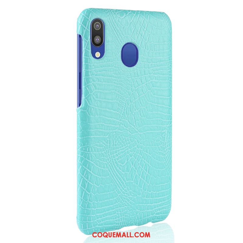 Étui Samsung Galaxy A20e Cuir Sac Qualité, Coque Samsung Galaxy A20e Difficile Crocodile Modèle Orange