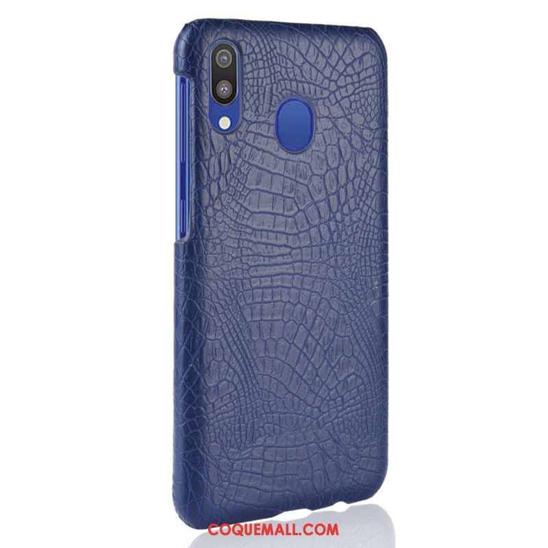 Étui Samsung Galaxy A20e Cuir Sac Qualité, Coque Samsung Galaxy A20e Difficile Crocodile Modèle Orange