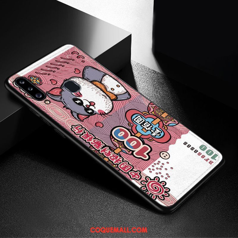 Étui Samsung Galaxy A20s Créatif Dessin Animé Nouveau, Coque Samsung Galaxy A20s Téléphone Portable Modèle Fleurie