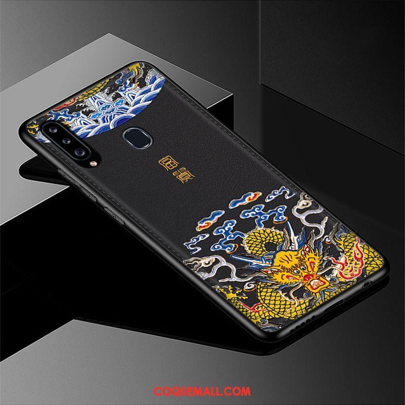 Étui Samsung Galaxy A20s Dessin Animé Silicone Fluide Doux, Coque Samsung Galaxy A20s Modèle Fleurie Tendance