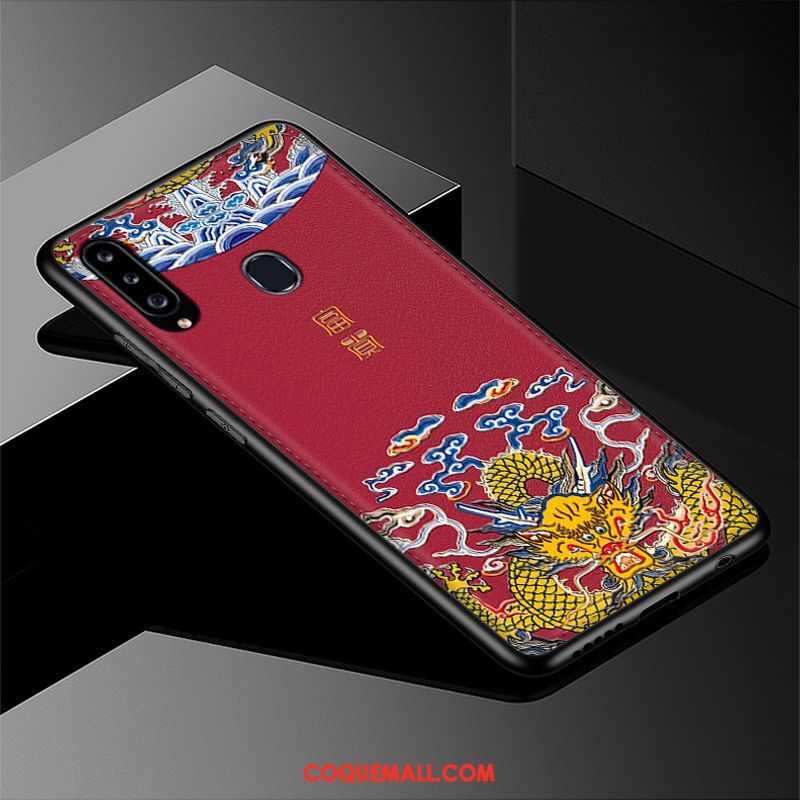 Étui Samsung Galaxy A20s Dessin Animé Silicone Fluide Doux, Coque Samsung Galaxy A20s Modèle Fleurie Tendance