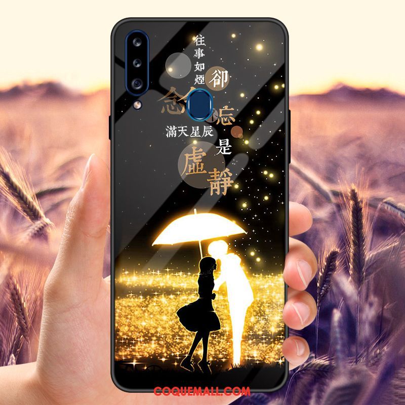 Étui Samsung Galaxy A20s Fluide Doux Modèle Miroir, Coque Samsung Galaxy A20s Tendance Téléphone Portable