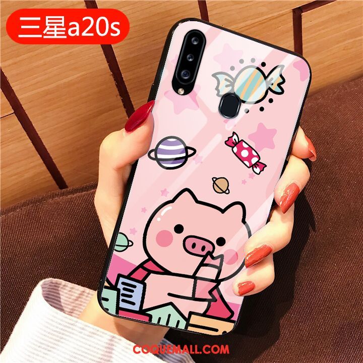 Étui Samsung Galaxy A20s Tout Compris Dessin Animé Incassable, Coque Samsung Galaxy A20s Amoureux Étoile