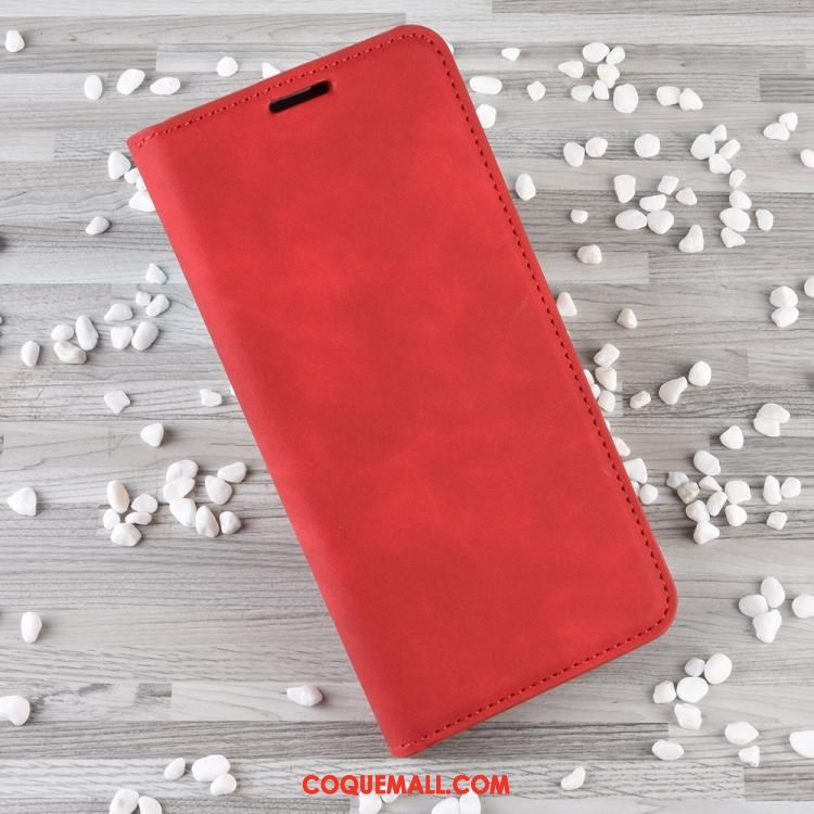 Étui Samsung Galaxy A20s Tout Compris Protection En Cuir, Coque Samsung Galaxy A20s Étoile Rouge