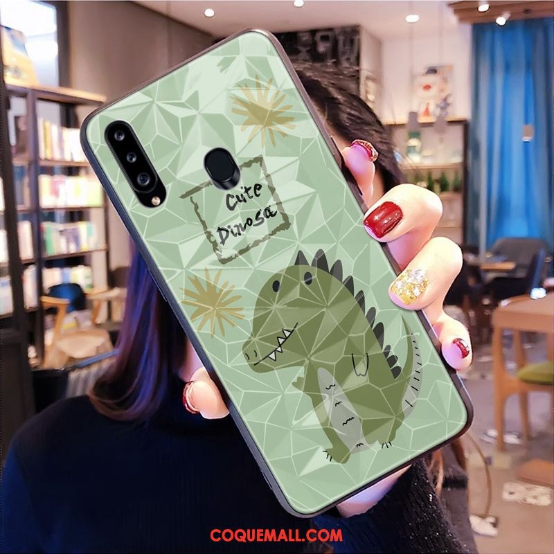 Étui Samsung Galaxy A20s Téléphone Portable Protection Crocodile, Coque Samsung Galaxy A20s Losange Personnalité