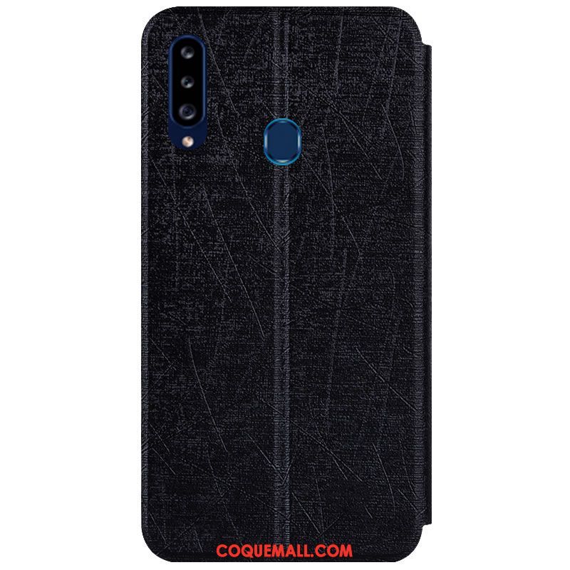 Étui Samsung Galaxy A20s Étoile Incassable Protection, Coque Samsung Galaxy A20s En Cuir Téléphone Portable