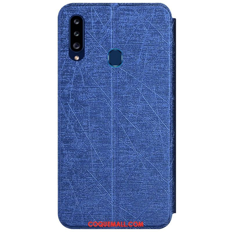 Étui Samsung Galaxy A20s Étoile Incassable Protection, Coque Samsung Galaxy A20s En Cuir Téléphone Portable