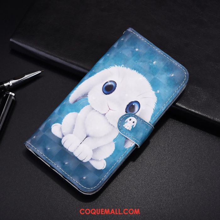 Étui Samsung Galaxy A21s Téléphone Portable Blanc En Cuir, Coque Samsung Galaxy A21s Dessin Animé Protection