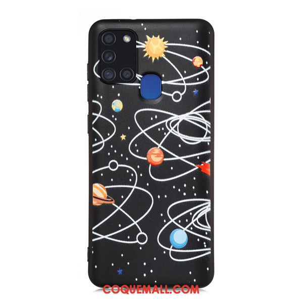 Étui Samsung Galaxy A21s Étoile Dessin Animé Téléphone Portable, Coque Samsung Galaxy A21s Tout Compris Incassable