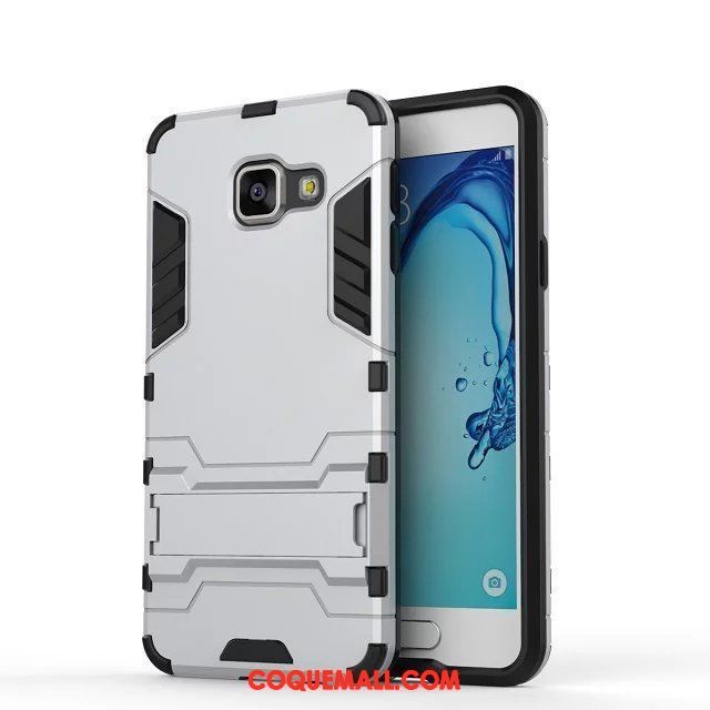 Étui Samsung Galaxy A3 2016 Gris Étoile Or, Coque Samsung Galaxy A3 2016 Incassable Support