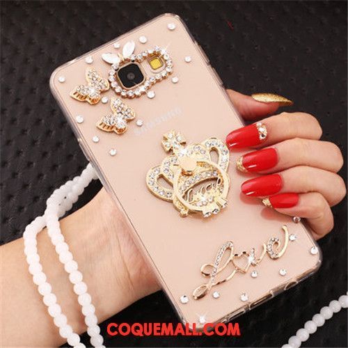 Étui Samsung Galaxy A3 2016 Téléphone Portable Protection Étoile, Coque Samsung Galaxy A3 2016 Or Rose Incassable