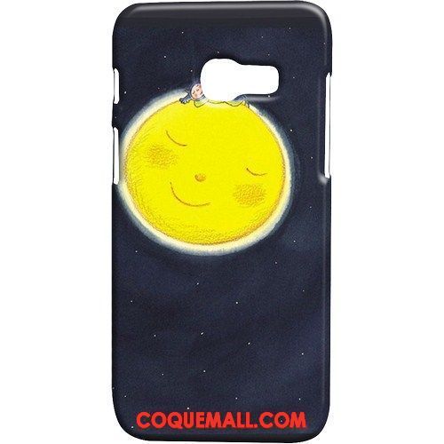 Étui Samsung Galaxy A3 2017 Bleu Protection Étoile, Coque Samsung Galaxy A3 2017 Délavé En Daim Téléphone Portable