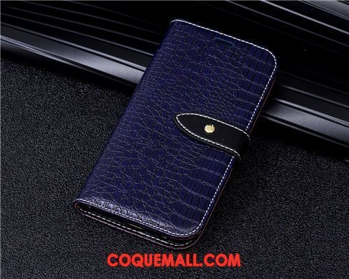 Étui Samsung Galaxy A3 2017 Bordure Bleu Étui En Cuir, Coque Samsung Galaxy A3 2017 Étoile Protection