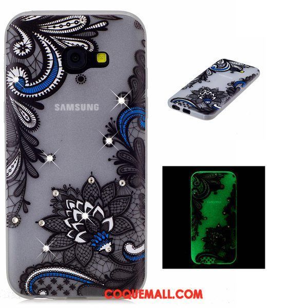 Étui Samsung Galaxy A3 2017 Bordure Lumineuses Multicolore, Coque Samsung Galaxy A3 2017 Téléphone Portable Étoile