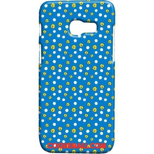 Étui Samsung Galaxy A3 2017 Délavé En Daim Bleu Frais, Coque Samsung Galaxy A3 2017 Vent Protection