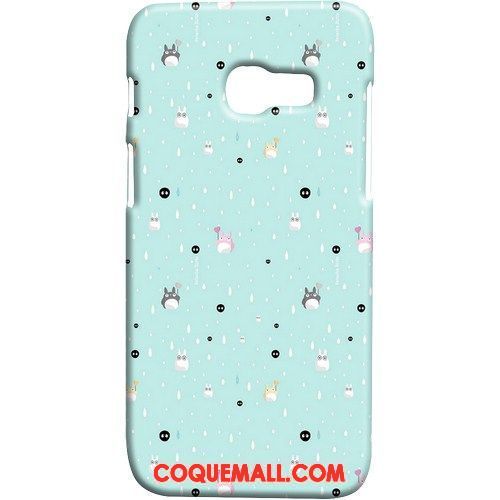 Étui Samsung Galaxy A3 2017 Délavé En Daim Étoile Protection, Coque Samsung Galaxy A3 2017 Frais Bleu