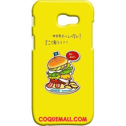 Étui Samsung Galaxy A3 2017 Incassable Délavé En Daim Téléphone Portable, Coque Samsung Galaxy A3 2017 Jaune Protection