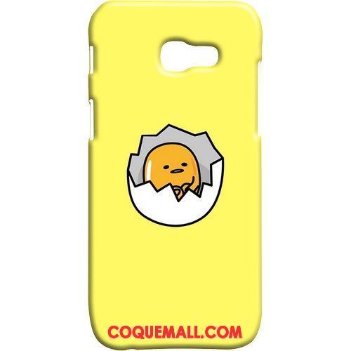 Étui Samsung Galaxy A3 2017 Incassable Délavé En Daim Téléphone Portable, Coque Samsung Galaxy A3 2017 Jaune Protection