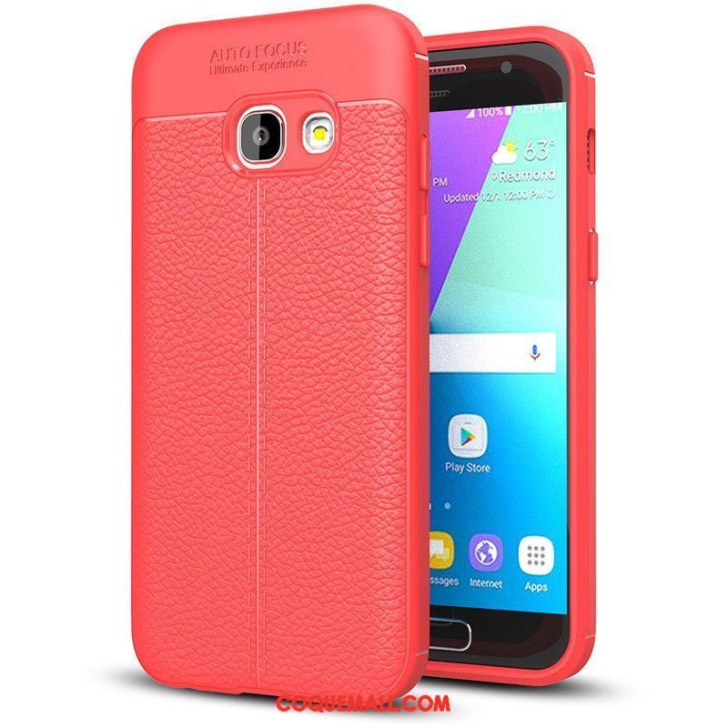 Étui Samsung Galaxy A3 2017 Modèle Fleurie Téléphone Portable Tendance, Coque Samsung Galaxy A3 2017 Tout Compris Bleu